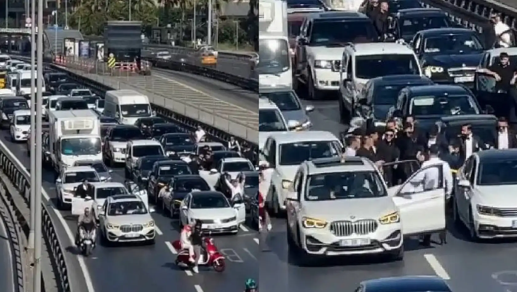 E-5'i Trafiğe Kapatıp Halay Çeken Magandalara Gözaltına Alındı!