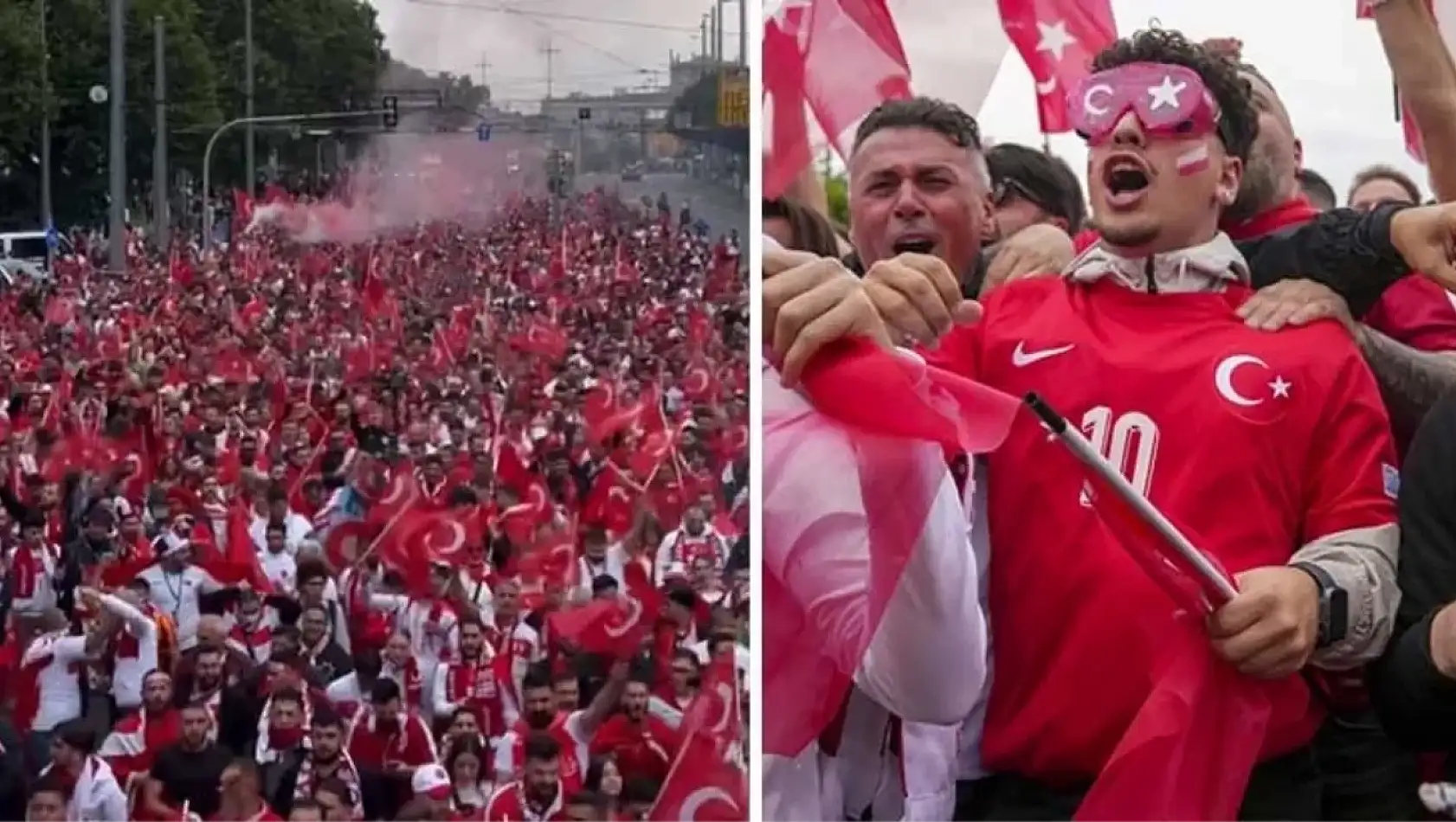 Maç öncesi Leipzig Kırmızı-Beyaz'a Büründü!