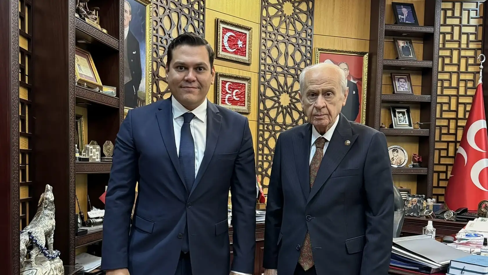 Martı Kurucusu Öktem'den Türk Dünyasının Bilge Lideri, Değerli Büyüğüm Dediği Bahçeli'ye Ziyaret