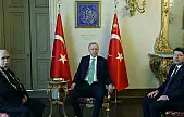 Cumhurbaşkanı Erdoğan, Anayasa Mahkemesi Başkanı Özkaya'yı Kabul Etti