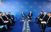 Cumhurbaşkanı Erdoğan, Arnavutluk'ta Almanya Başbakanı Merz ile görüştü