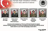 Irak'ın Kuzeyinde Şehit Olan 5 Askerin Kimlikleri Belli Oldu