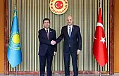 TBMM Başkanı Kurtulmuş, Kazakistan Meclis Başkanı Koşanov İle Görüştü
