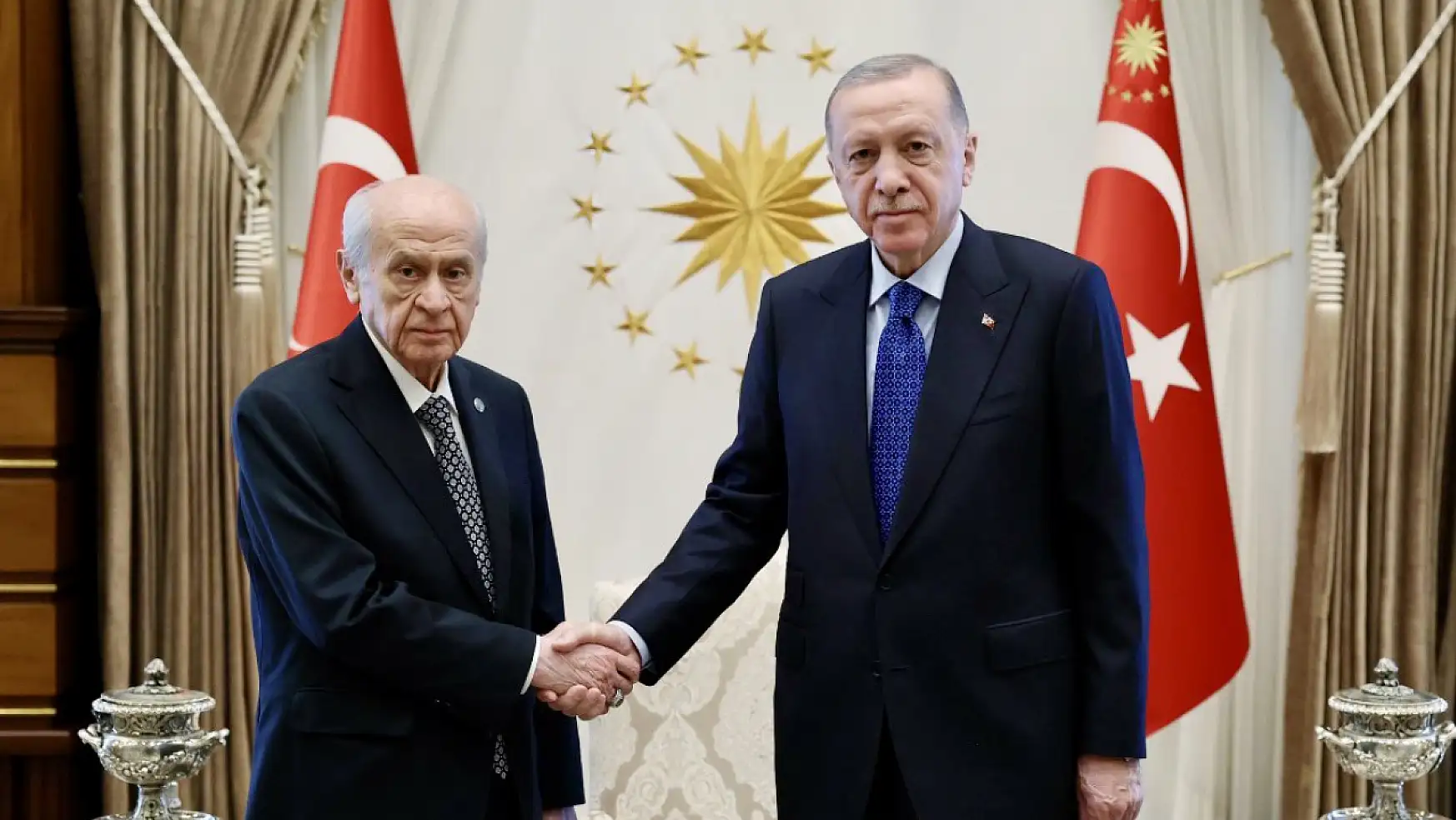 Cumhurbaşkanı Erdoğan, MHP Lideri Bahçeli İle Bir Araya Geldi