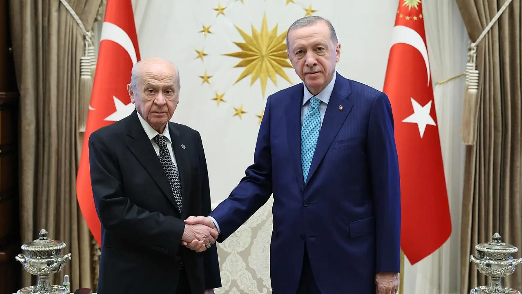 Cumhurbaşkanı Erdoğan MHP Lideri Bahçeli İle Görüştü