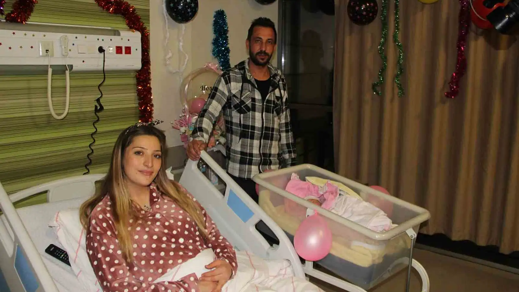 Konya'da yılın ilk bebeği doğdu