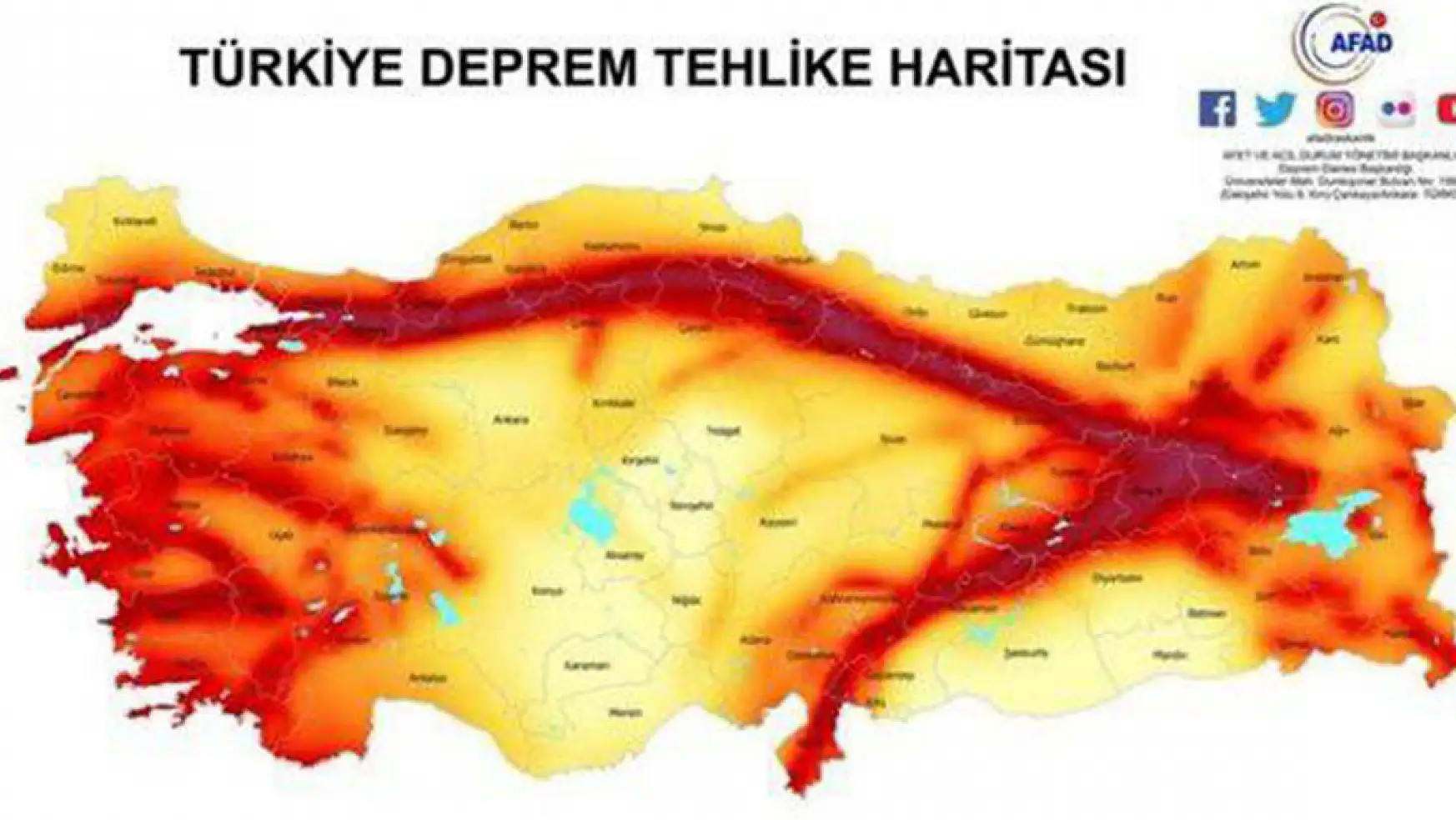 MTA Türkiye diri fay haritası güncellendi! İl il sıraladı
