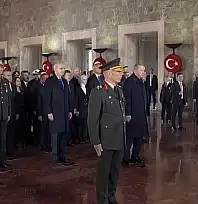 Atatürk'ün Ebediyete İntikalinin 87. Yılında Anıtkabir'de Tören