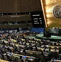 BM Genel Kurulu'nda Filistin Ve Suriye Oylaması