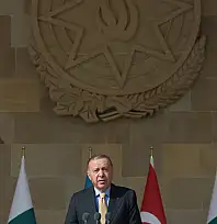 Cumhurbaşkanı Erdoğan Bakü'de 8 Kasım Zafer Günü Töreni'nde Konuştu