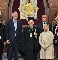 DEM Parti Heyetinden Fener Rum Patriği Bartholomeos'a Ziyaret