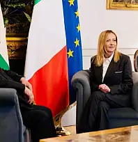 İtalya Başbakanı Meloni, Roma'da Filistin Devlet Başkanı Abbas ile görüştü