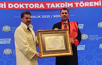 Bakan Murat Kurum'a Mezun Olduğu Selçuk Üniversitesi'nden Fahri Doktora