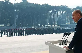 Cumhurbaşkanı Erdoğan Bakü'de 8 Kasım Zafer Günü Töreni'nde Konuştu