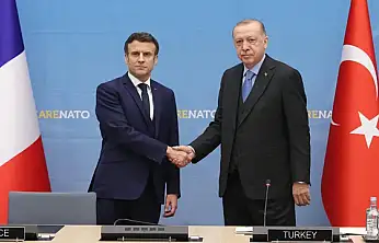Cumhurbaşkanı Erdoğan, Macron'la Görüştü