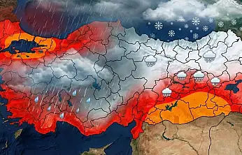 Meteoroloji'den İstanbul Dahil 33 İli Kırmızıya Boyadı! Kar Ve Sağanak Vuracak