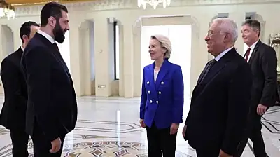 Ahmed Şara, AB yetkilileriyle görüştü: Avrupa Suriye'nin inşasına yardım edecek