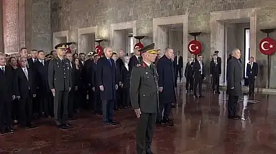 Atatürk'ün Ebediyete İntikalinin 87. Yılında Anıtkabir'de Tören