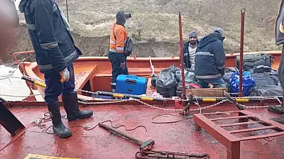 Karadeniz'de Türk gemisi karaya oturdu