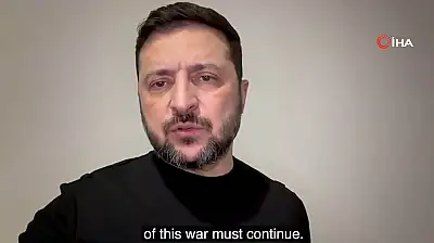 Zelenskiy: 'Ruslar savaşı bitirmek isteselerdi, saldırılara değil diplomasiye odaklanırlardı'