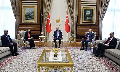 Cumhurbaşkanı Erdoğan, DEM heyetini kabul etti! Pervin Buldan'dan kritik sözler