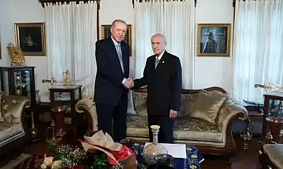 Cumhurbaşkanı Erdoğan ve Bahçeli Bir Araya Geldi