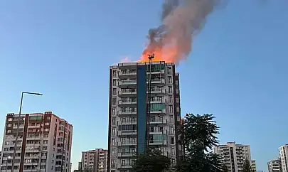 Diyarbakır'da 13 katlı apartmanda yangın paniği 2'si çocuk 3 ölü