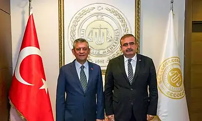 Özgür Özel'den, Uyuşmazlık Mahkemesi Başkanı Güleç'e ziyaret