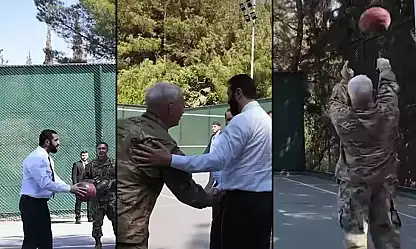 Suriye Cumhurbaşkanı Şara, ABD'li komutanlarla basketbol oynadı