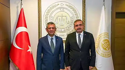 Özgür Özel'den, Uyuşmazlık Mahkemesi Başkanı Güleç'e ziyaret