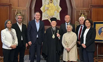 DEM Parti Heyetinden Fener Rum Patriği Bartholomeos'a Ziyaret
