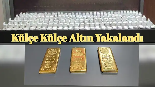 88 Kilo Kaçak Külçe Altın Ele Geçirildi