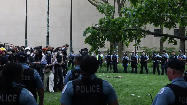 ABD'de Filistin'i Destekleyen 68 Öğrenci Gözaltına Alındı