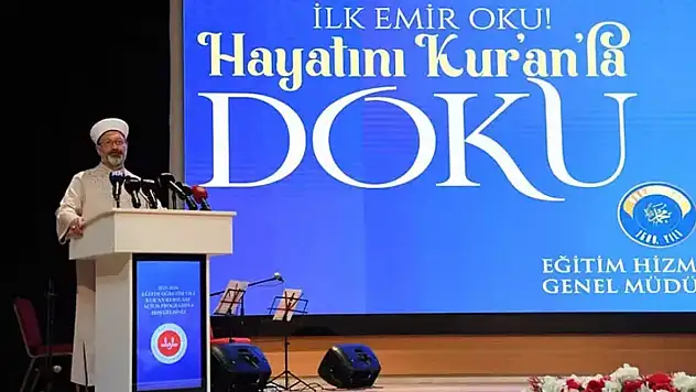 Ali Erbaş: Toplumu aşırılıklardan uzak tutmanın yolu eğitim programlarıdır