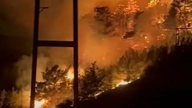 Antalya ve Muğla orman yangınlarına 2'nci gününde müdahale sürüyor