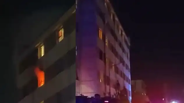 Bursa'da öğrenci yurdunda yangın