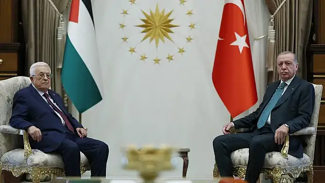 Cumhurbaşkanı Erdoğan, Filistin Devlet Başkanı Abbas ile görüştü