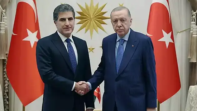 Cumhurbaşkanı Erdoğan, Irak Kürt Bölgesel Yönetimi Başkanı Barzani'yi kabul etti