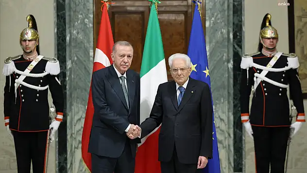 Cumhurbaşkanı Erdoğan, Roma'da İtalya Cumhurbaşkanı Sergio Mattarella İle Görüştü