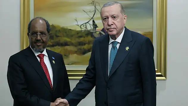 Cumhurbaşkanı Erdoğan, Somali Cumhurbaşkanı Şeyh Mahmud ile görüştü