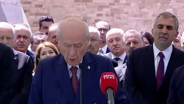 Devlet Bahçeli 119 gün sonra Ülkücü Şehitler Anıtı'nda ilk kez konuştu