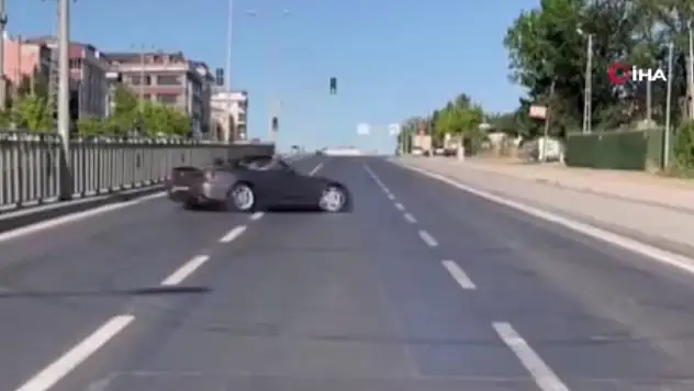 Düğün konvoyunda drift atarak terör saçtılar!