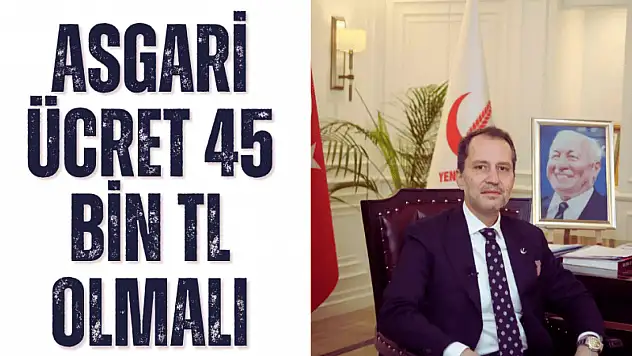 Erbakan'dan Asgari Ücret İçin 45 Bin TL Teklifi