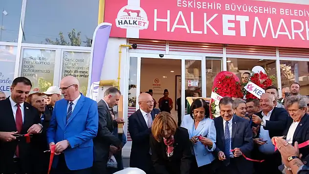 Eskişehir'de Halk Et Market açıldı