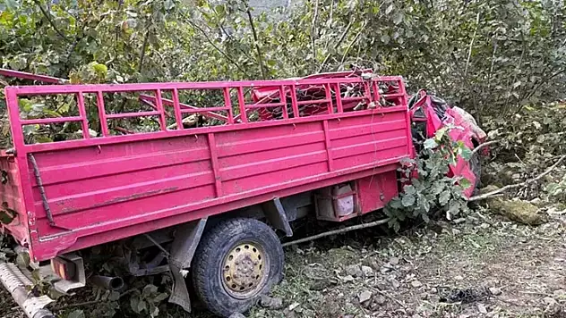 Fındık işçilerini taşıyan kamyonet şarampole yuvarlandı: 4 ölü