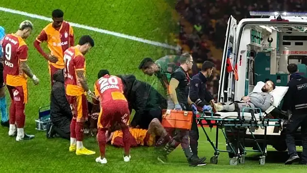 Galatasaray-İstanbulspor maçında korkutan an iki futbolcu çarpıştı