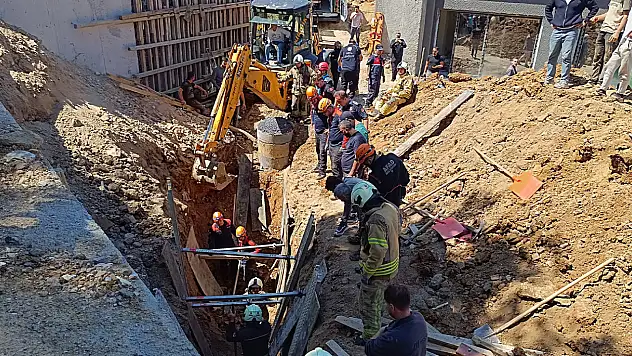 İnşaat alanında göçük 1 işçi hayatını kaybetti