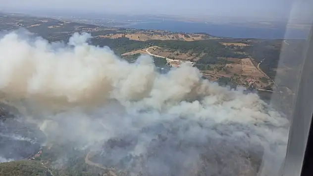 Kocaeli'de ormanı yangını nedeniyle Akçat köyü boşaltılıyor