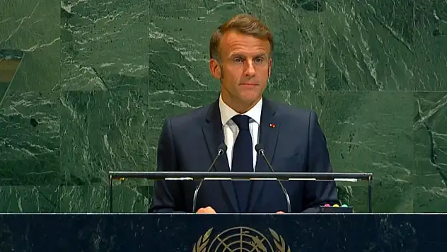 Macron BM'de Konuştu Fransa Filistin'i Resmen Tanıdı