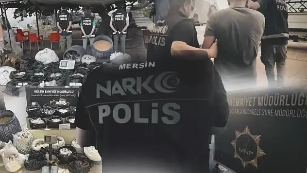 Mersin'de uyuşturucu operasyonu: 3 milyon 542 bin adet uyuşturucu hap ele geçirildi
